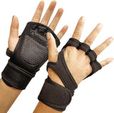 Ventilated Gym Workout Gloves Weight Lifting Gloves with Wrist Support