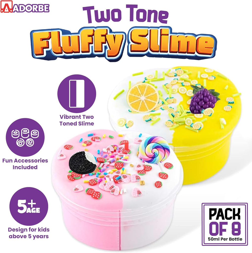 Butter Slime Kit Two Tone Ice Cream DIY Slime for Kids