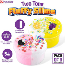 Load image into Gallery viewer, Butter Slime Kit Two Tone Ice Cream DIY Slime for Kids