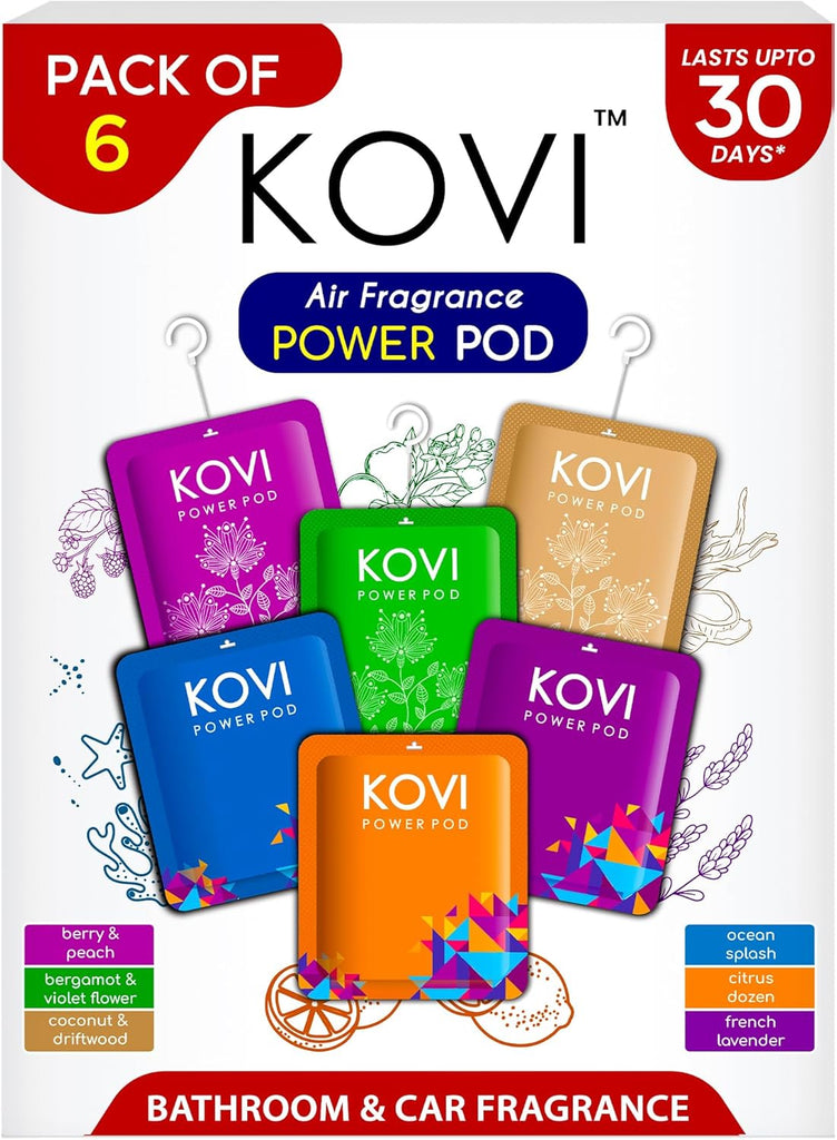 Kovi Air Fragrance Power Pod for Bathroom and Car Long Lasting