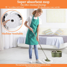 Load image into Gallery viewer, Zalcoon Spin Mop and Bucket with Wringer Set Stainless Handle
