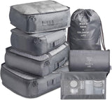 VAGREEZ Packing Cubes 7 Pieces Grey