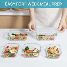 Load image into Gallery viewer, Vtopmart Glass Meal Prep Containers Leak Proof