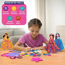 Load image into Gallery viewer, Skillmatics Poke-in Art Magical Princesses DIY Craft Kits