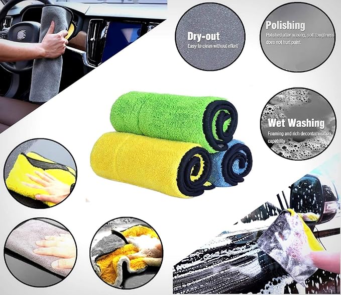 Microfiber Car Drying Towel for Cleaning Detailing