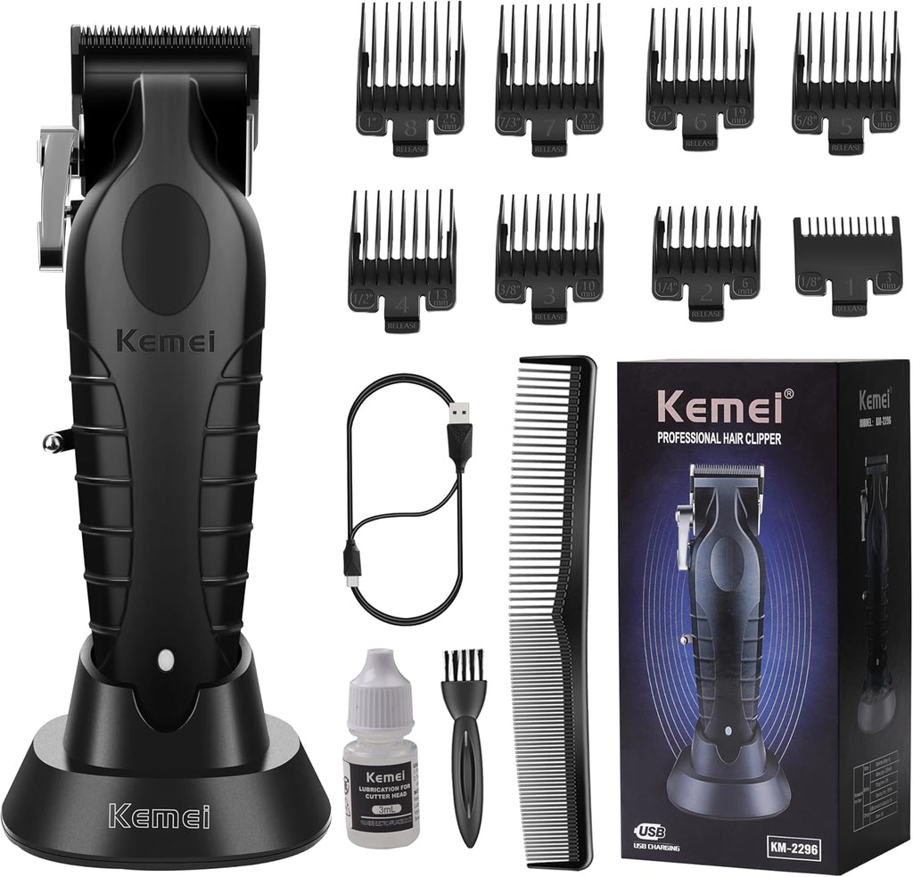 KEMEI Professional Hair Clippers for Men Cordless Hair Cutting