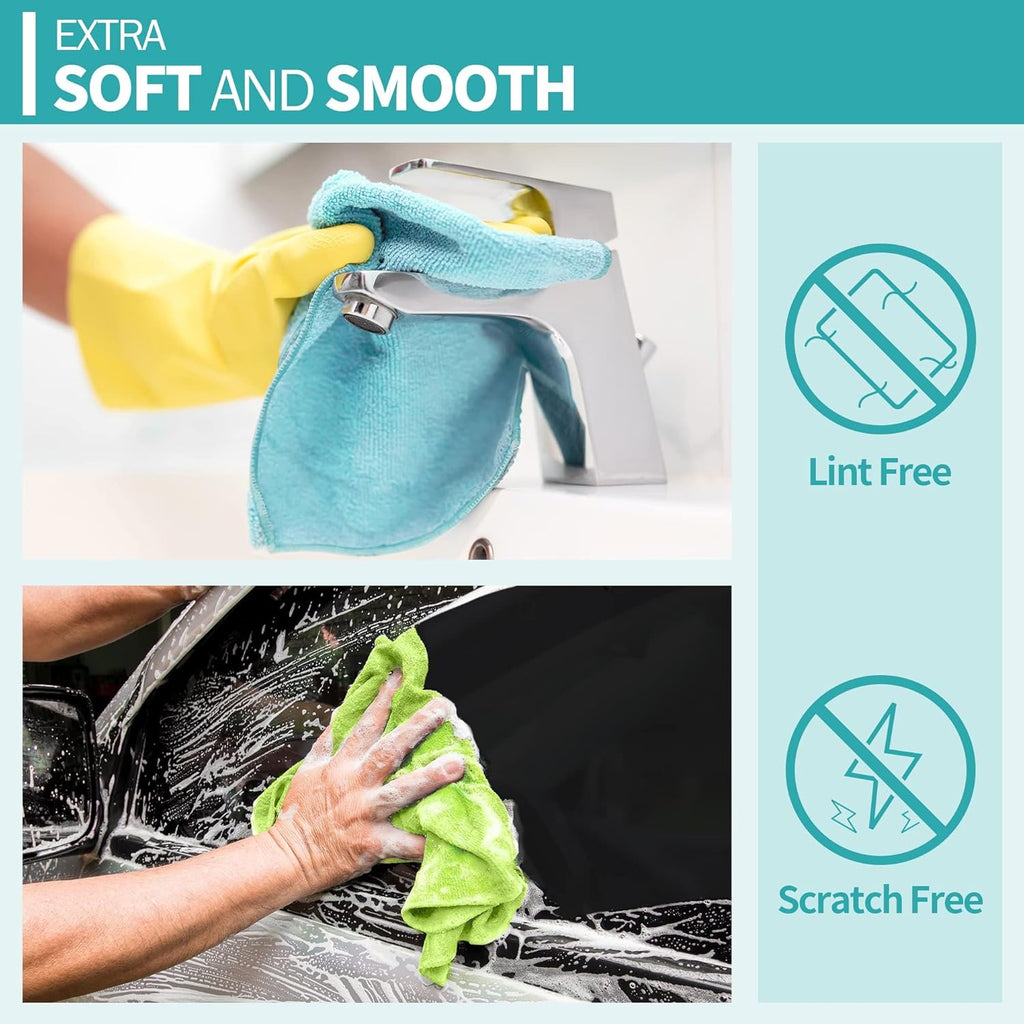 Microfiber Cleaning Cloth Multi Purposes Kitchen Towel Set