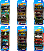 Load image into Gallery viewer, Hot Wheels 1:64 Scale Die-Cast Toy Cars 5 Pack