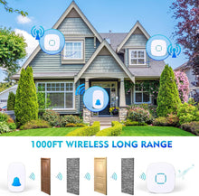 Load image into Gallery viewer, Wireless Doorbell Kit With Bells And Adjustable Volume