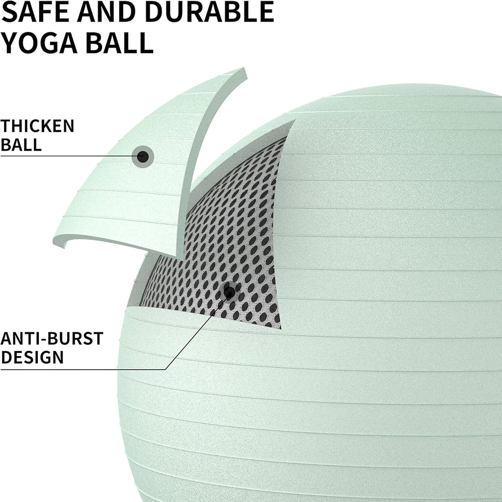 Exercise Ball Anti Burst Yoga Ball Chair Supports Balance
