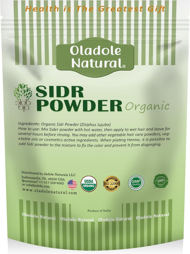 Natural Organic Sidr Powder for Hair and Skin Care