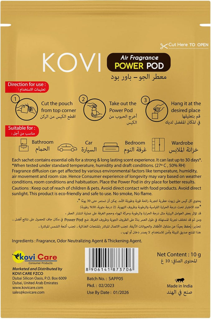 Kovi Air Fragrance Power Pod Royal Bakhoor Long Lasting