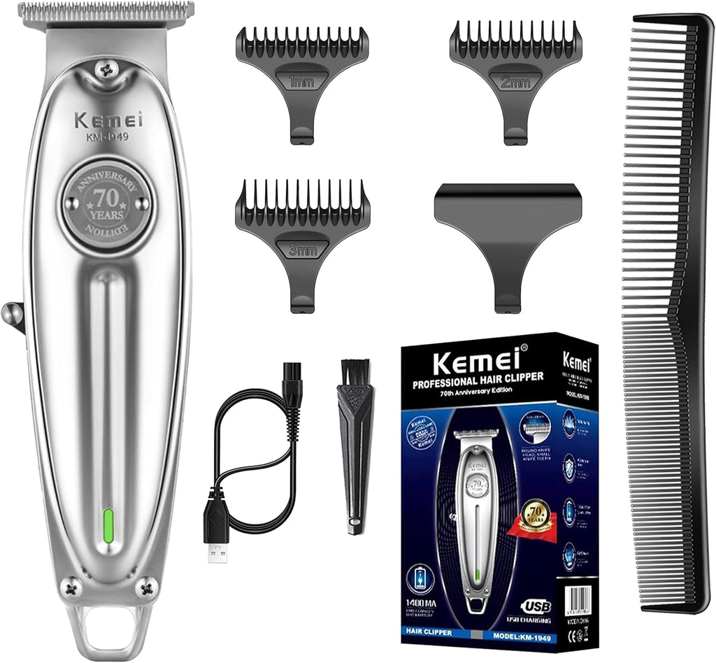 Kemei Professional Hair Clippers Beard Trimmer Cordless