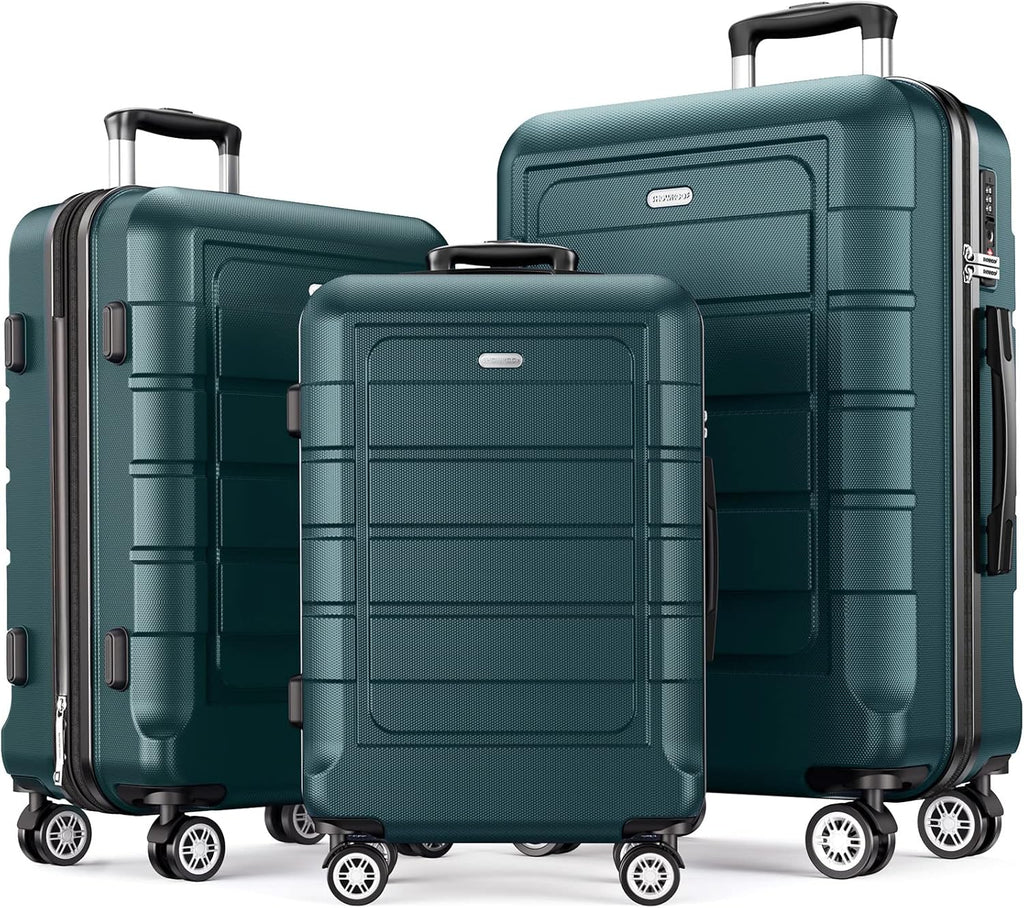 SHOWKOO Luggage Sets Expandable Hard Shell Suitcase