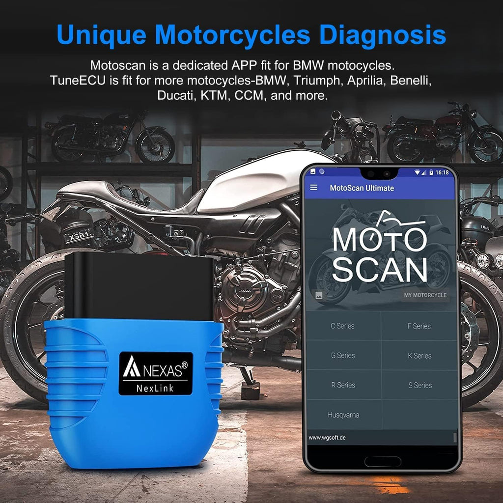 Autophix NexLink Bluetooth OBD2 Scanner Wireless Code Reader