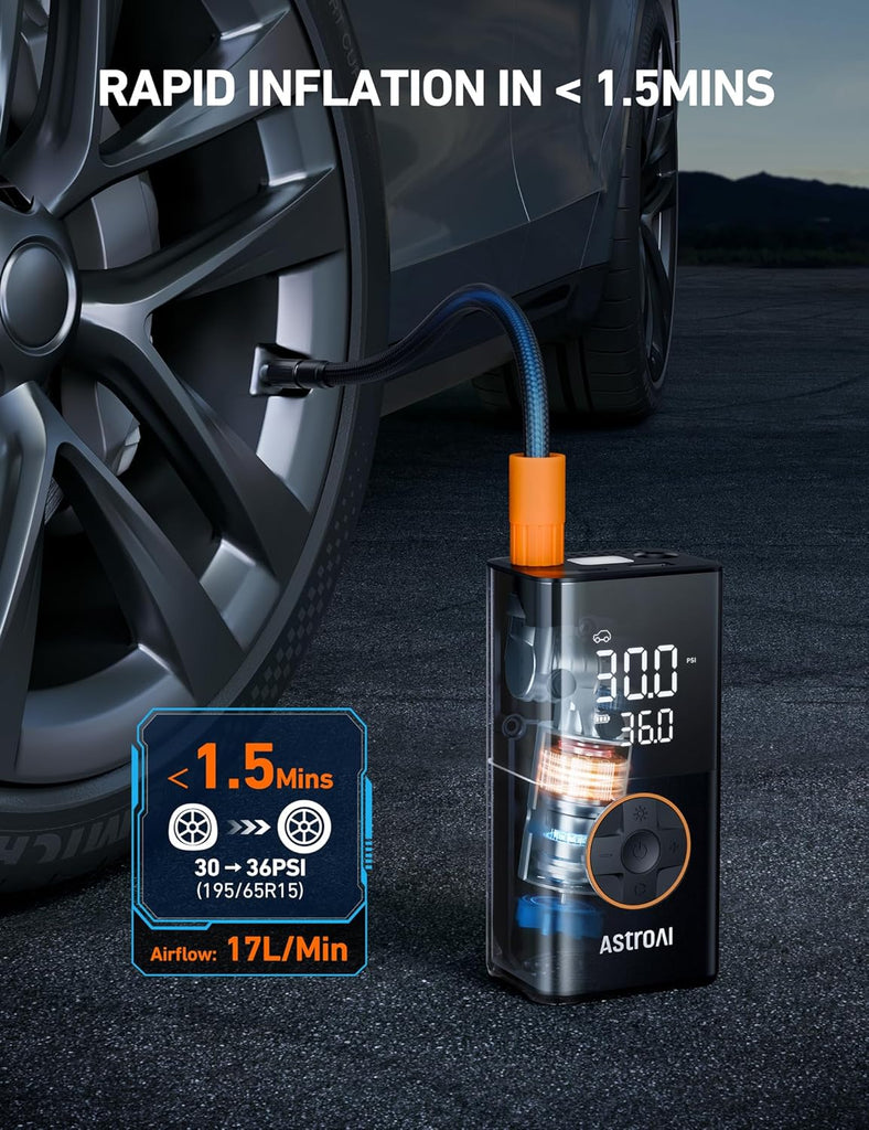 AstroAI Air Compressor Tire Inflator Portable Cordless Pump