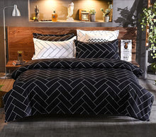 Load image into Gallery viewer, Golden Home King Size Bedsheet Duvet Cover Set High Cotton