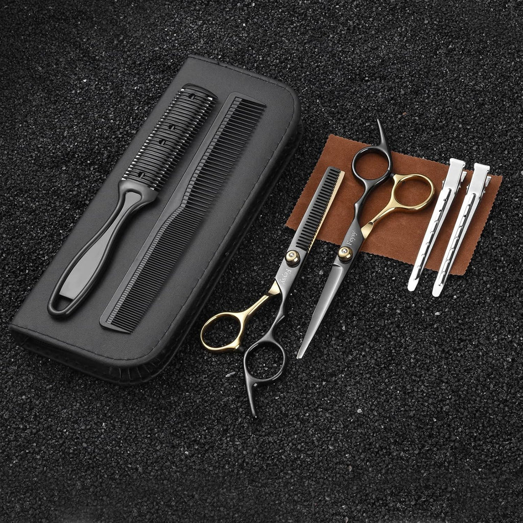 Hair Cutting Scissors Kit Professional Barber Shears Set