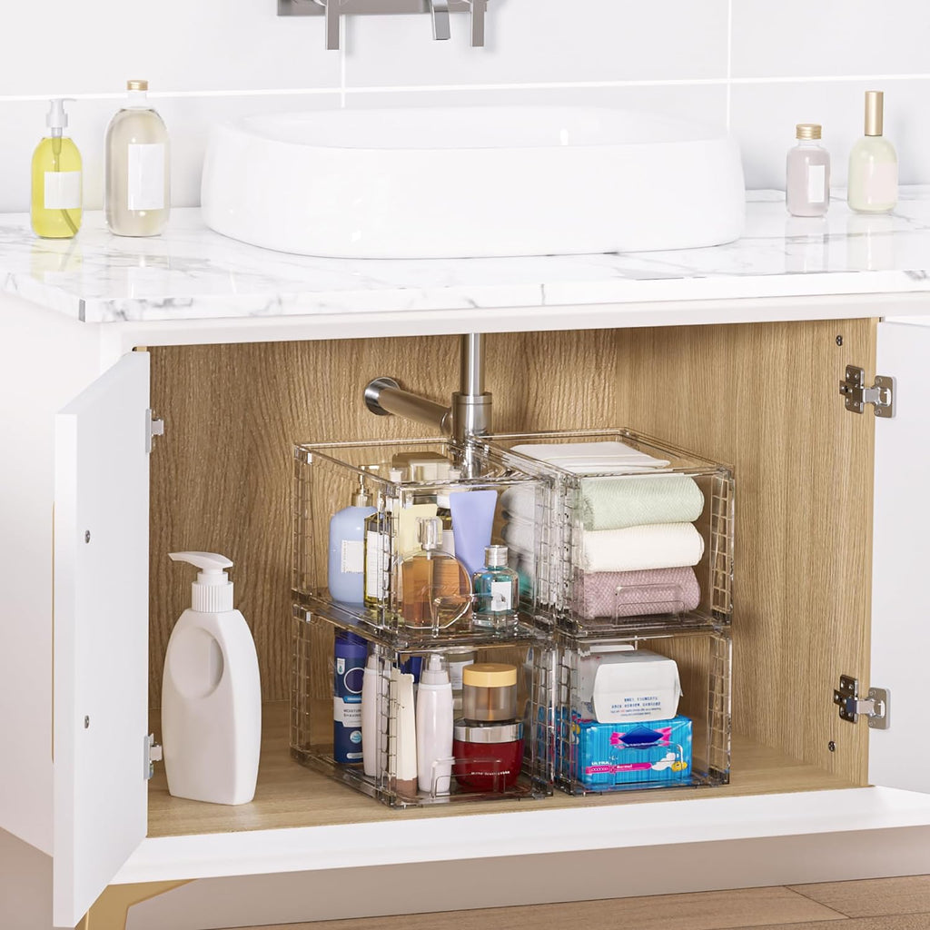 Vtopmart Stackable Storage Drawers Acrylic Closet Organizers