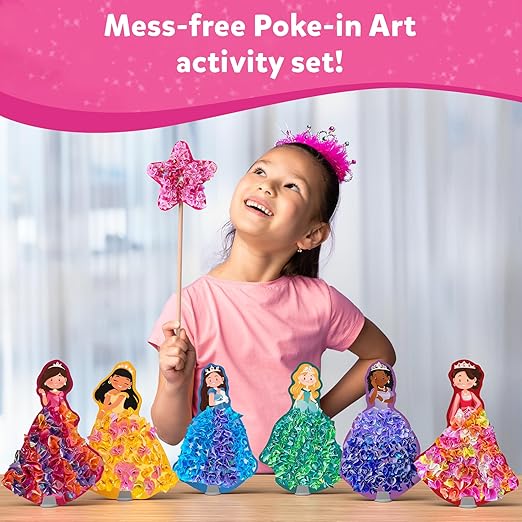 Skillmatics Poke-in Art Magical Princesses DIY Craft Kits