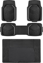 Load image into Gallery viewer, Amazon Basics Heavy Duty Rubber Floor Mats Set for Cars and SUVs