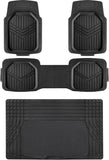 Amazon Basics Heavy Duty Rubber Floor Mats Set for Cars and SUVs