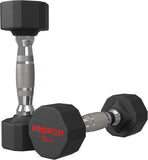 Rubber Dumbbells Steel Weights Set Home Gym Fitness Training