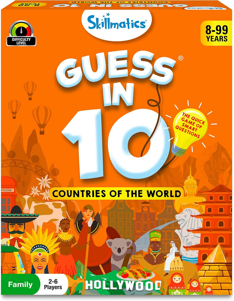 Guess in 10 Countries of the World Card Game for Kids