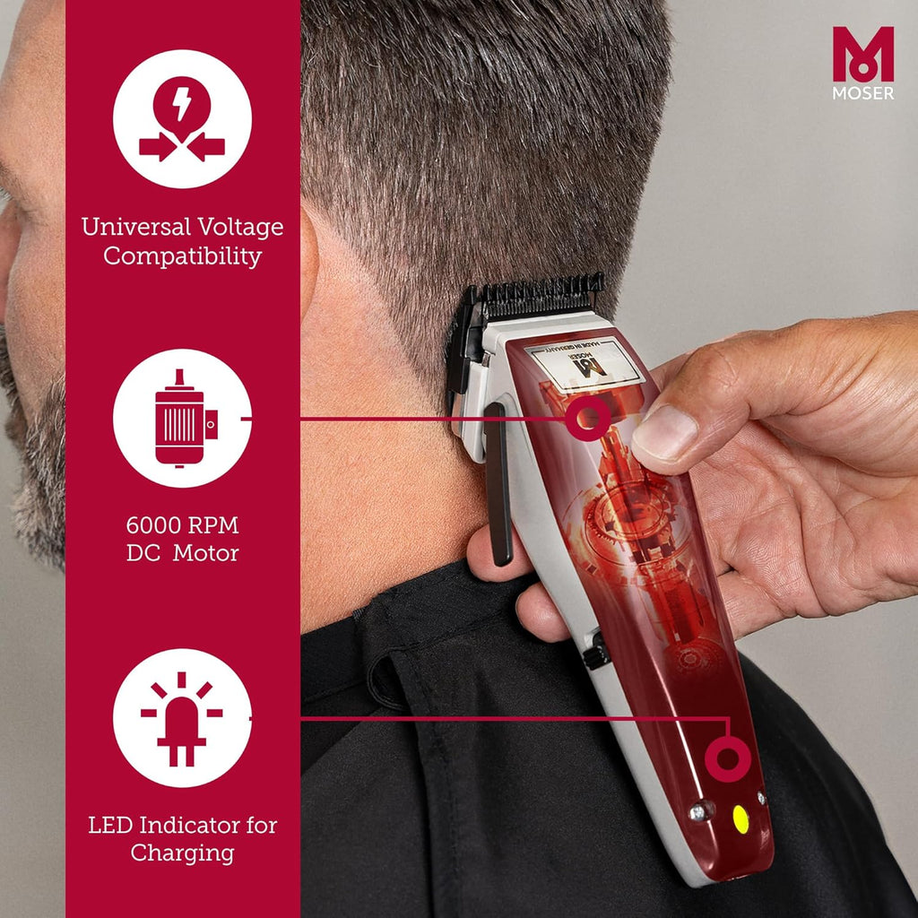 Moser Cordless Professional Hair Clipper for Men Made in Germany