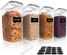 Load image into Gallery viewer, Vtopmart Cereal Container Set BPA Free Plastic Airtight Food Storage