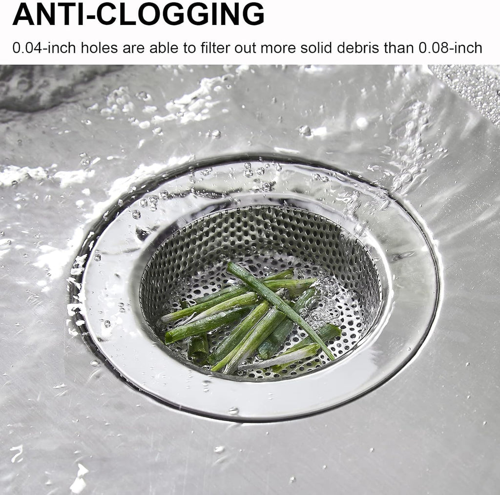 LASSHSWA Kitchen Sink Strainer Stainless Steel Sink