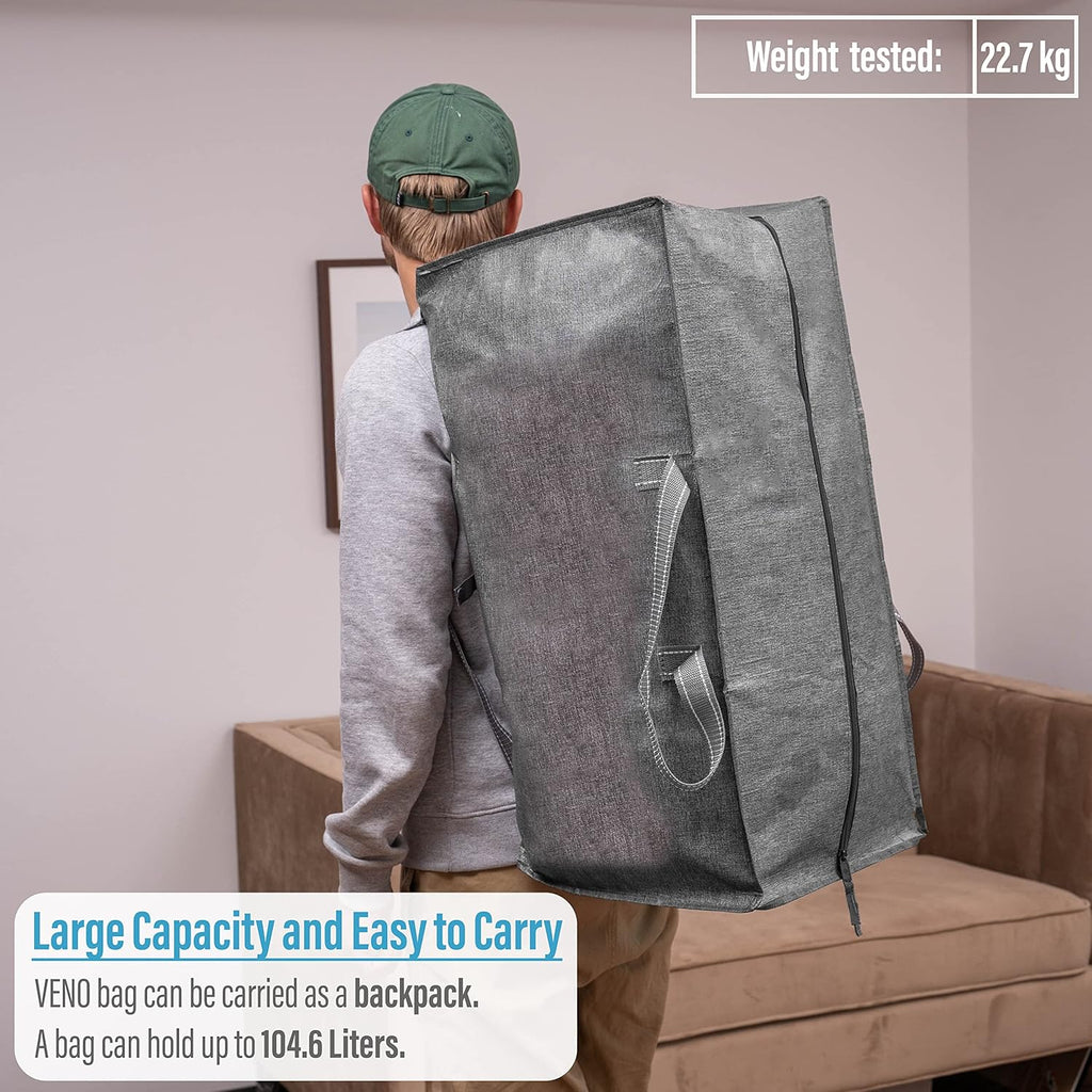 Veno Heavy Duty Extra Large Moving Bags Backpack Straps
