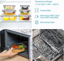 Load image into Gallery viewer, Vtopmart Glass Meal Prep Containers Leak Proof