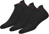 Mens Low Cut Athletic Cotton Ankle Socks Pack of 3