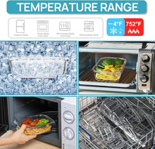Load image into Gallery viewer, Glass Meal Prep Containers with Lids for Storage