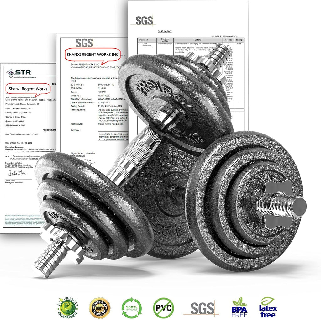 Cast Iron Weight Plates Set Various Sizes for Dumbbell Handle