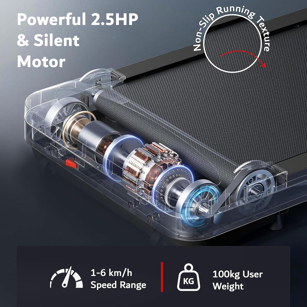 Sparnod Fitness Walking Pad Treadmill for Home Office