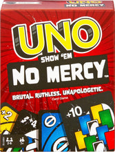 Load image into Gallery viewer, UNO Show em No Mercy Card Game for Kids Adults Family