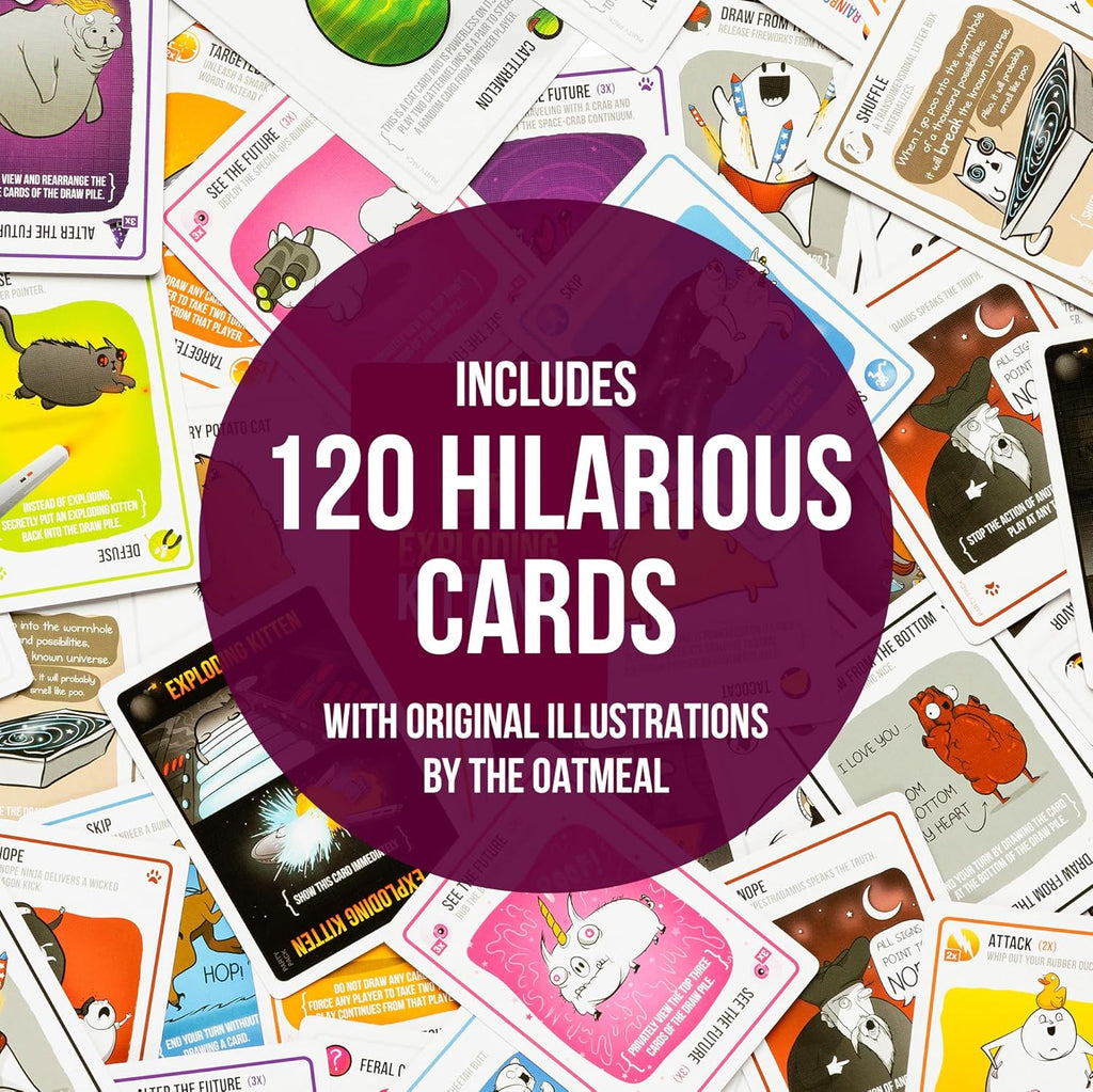Exploding Kittens Party Card Game For Adults Teens Kids